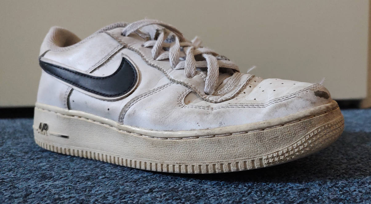 Beat-up Nike Air Force 1 - Boys' Sneakers - 3/19 by UsedBoysSneakers on DeviantArt