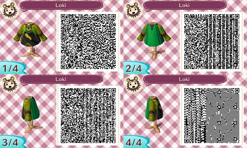 Loki Shirt QR Code for Animal Crossing New Leaf