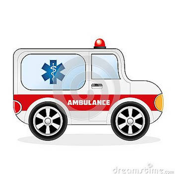 Cartoon Ambulance Car