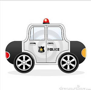 Cartoon Police Car