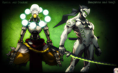 Overwatch Genji and Zenyatta Wallpaper