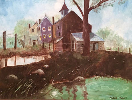Southern Town (Grandma Paulene's Painting)
