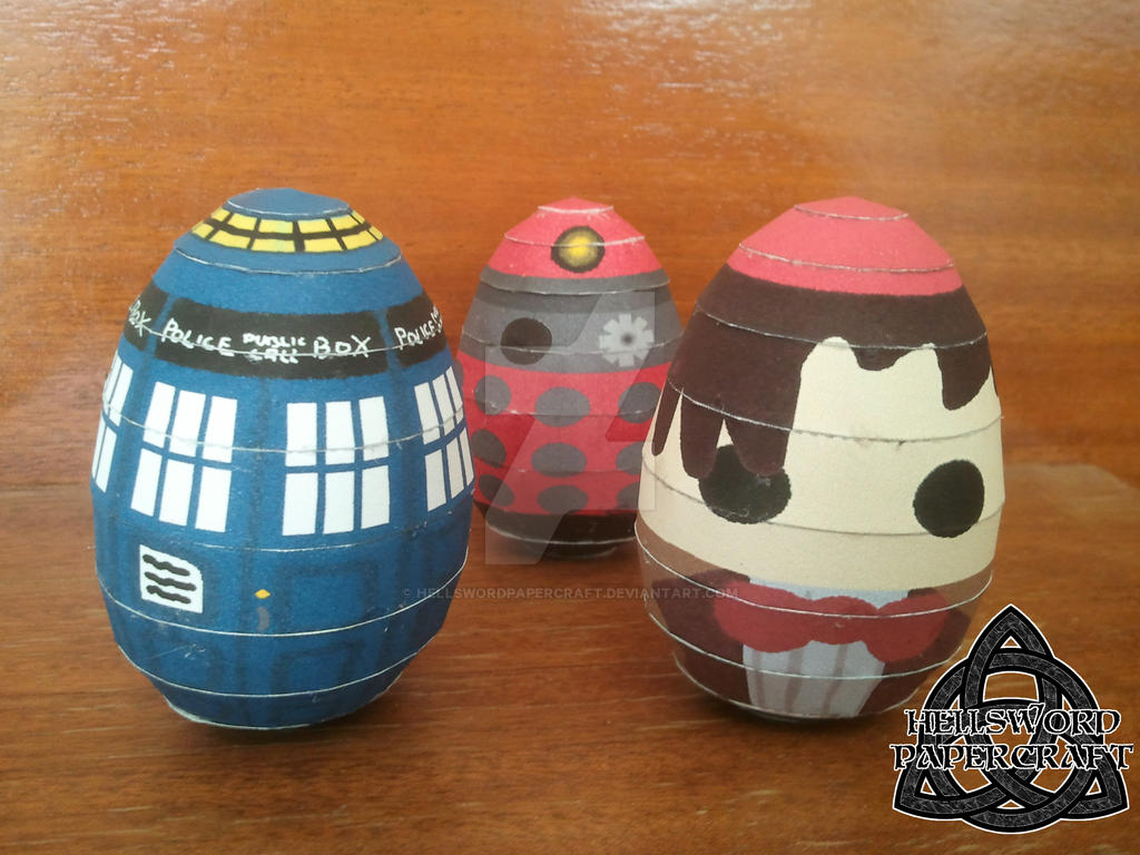 Doctor Who Papercraft, Easter Eggs ... TERMINATE !