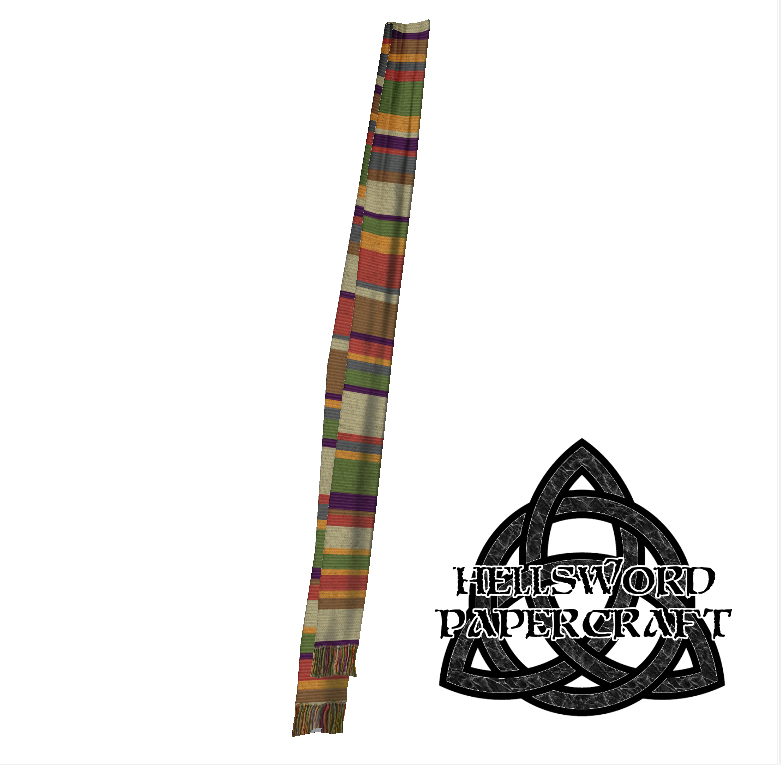 Doctor Who 4th Doctor's Scarf Papercraft2