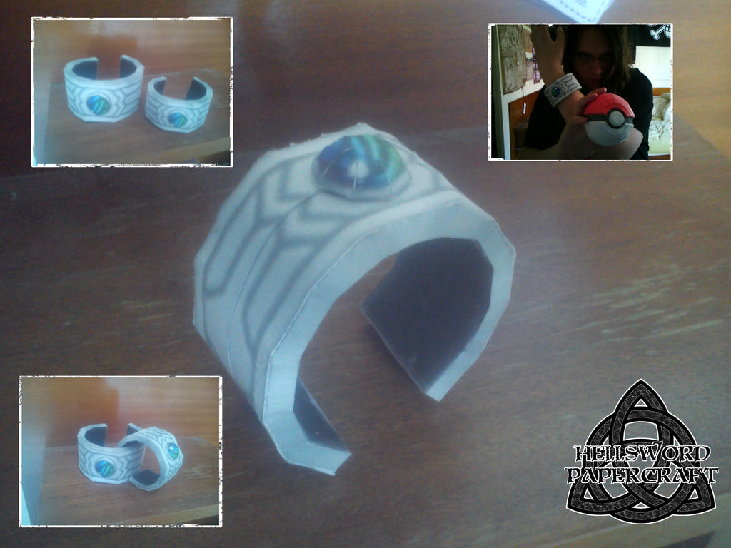 Pokemon ORAS MegaEvo Bracelet Papercraft