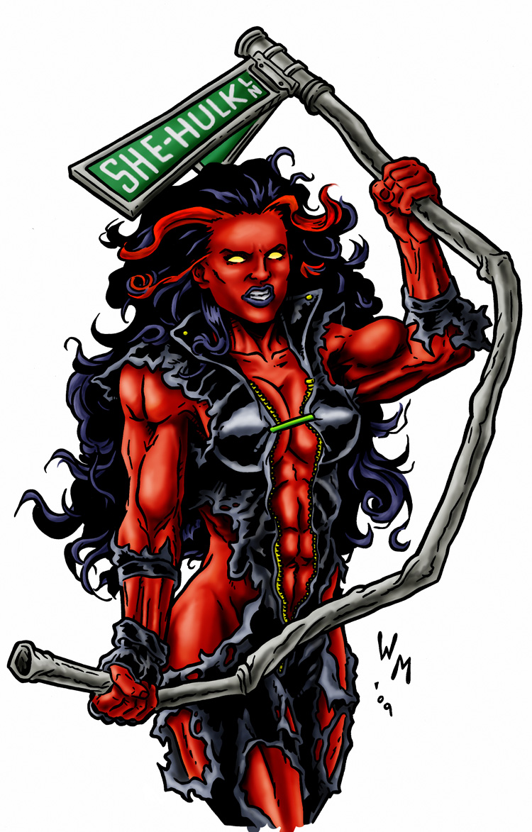 Red She-Hulk: Colors