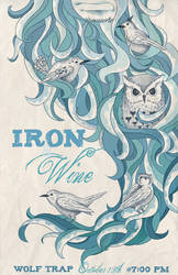 Iron and Wine poster color