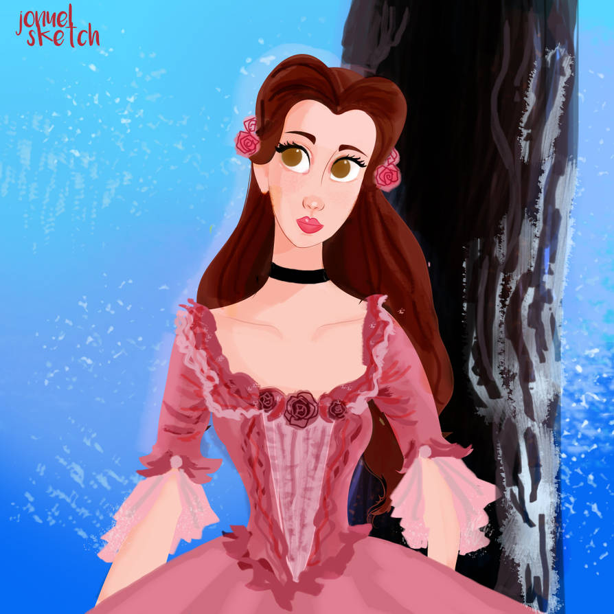 Belle Pink Dress Redesign front by jonuelsketch on DeviantArt Belle Pink Dress Redesign front by jonuelsketch on DeviantArt
