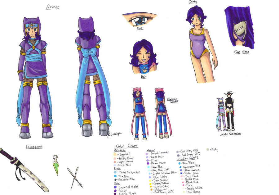 Shinobu Rant Layout Design Concept Design - Shinobu by BlackMagesWaltz on DeviantArt