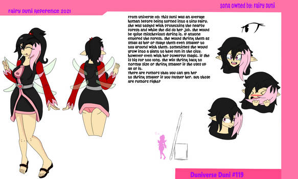 Fairy Duni Reference 2021 with bio