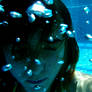 under water