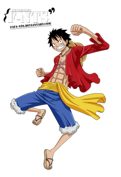 Luffy D Monkey - One Piece Render by Fafa-Nts