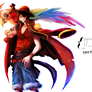 Monkey D Luffy + Bird - One Piece Render by Fafa