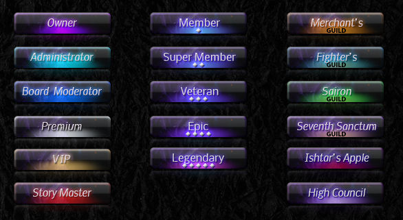 Forum Ranks by Aantara on DeviantArt