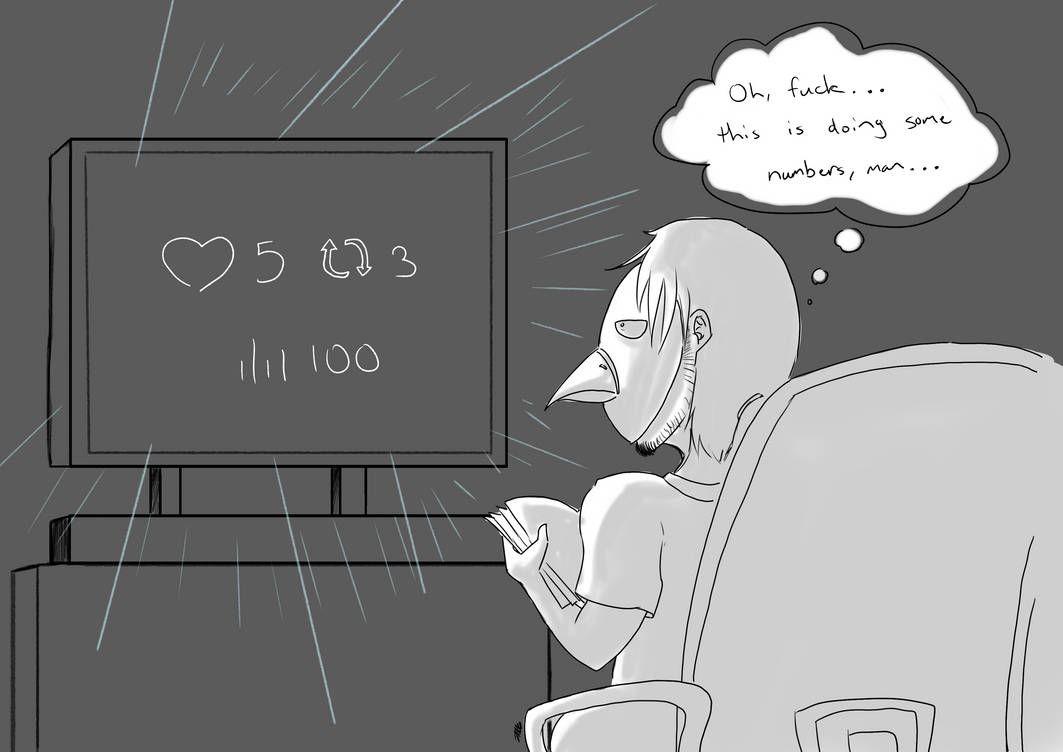 oh man, this doing numbers, but its this idiot by EXE-1 on DeviantArt