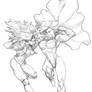 Rogue vs PowerGirl Commission