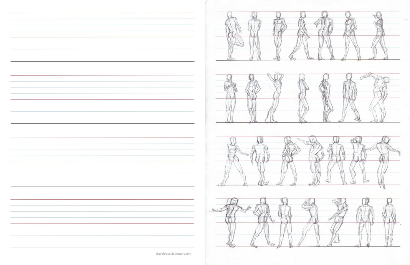 Figure Proportion Worksheet Figure Proportions Practice Sheets by banjodi on DeviantArt