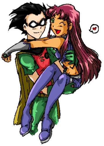 Robin and Starfire