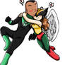 Hawkgirl and Green Lantern