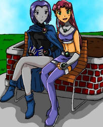 Raven and Starfire Request