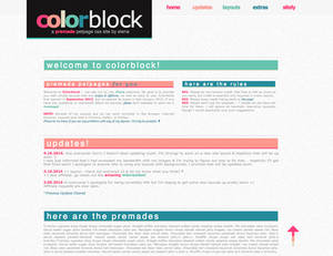 Colorblock's New Layout?