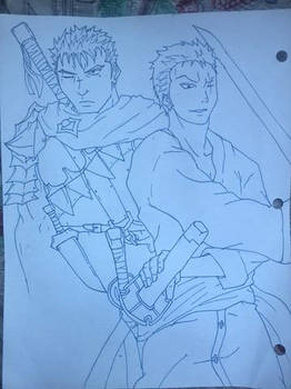 Zoro and Guts