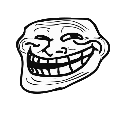 Trollface PNG transparent image download, size: 1639x1329px