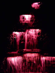 waterfall by night