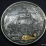 antique nautical map Coin Engraving  Shaun Hughes