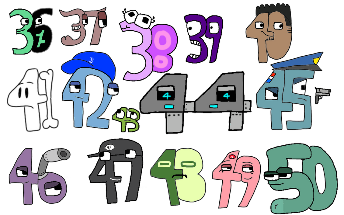 Number Lore 36 To 50 By Hydrolife987 On DeviantArt number-lore-36-to-50-by-hydrolife987-on-deviantart