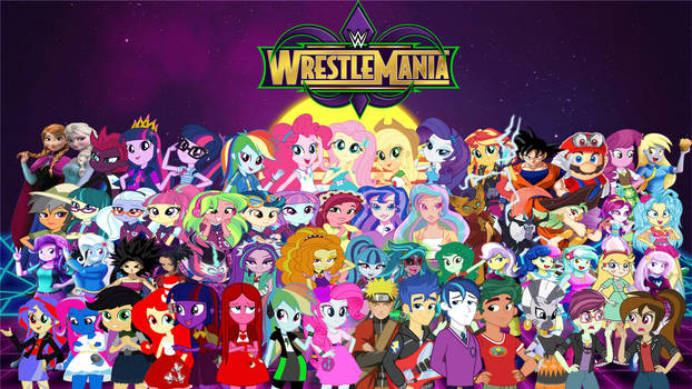 WWE My Little Pony Wrestlemania 34 Official Poster