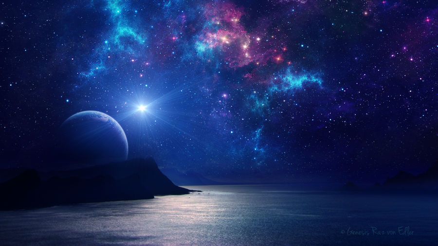 Dreams on starry night by Ellysiumn