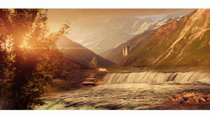 Place for daydreaming - matte painting by Ellysiumn Place for daydreaming - matte painting by Ellysiumn