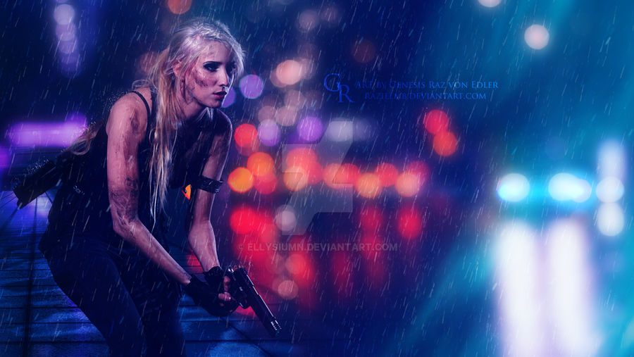 Shooting in the rain by Ellysiumn