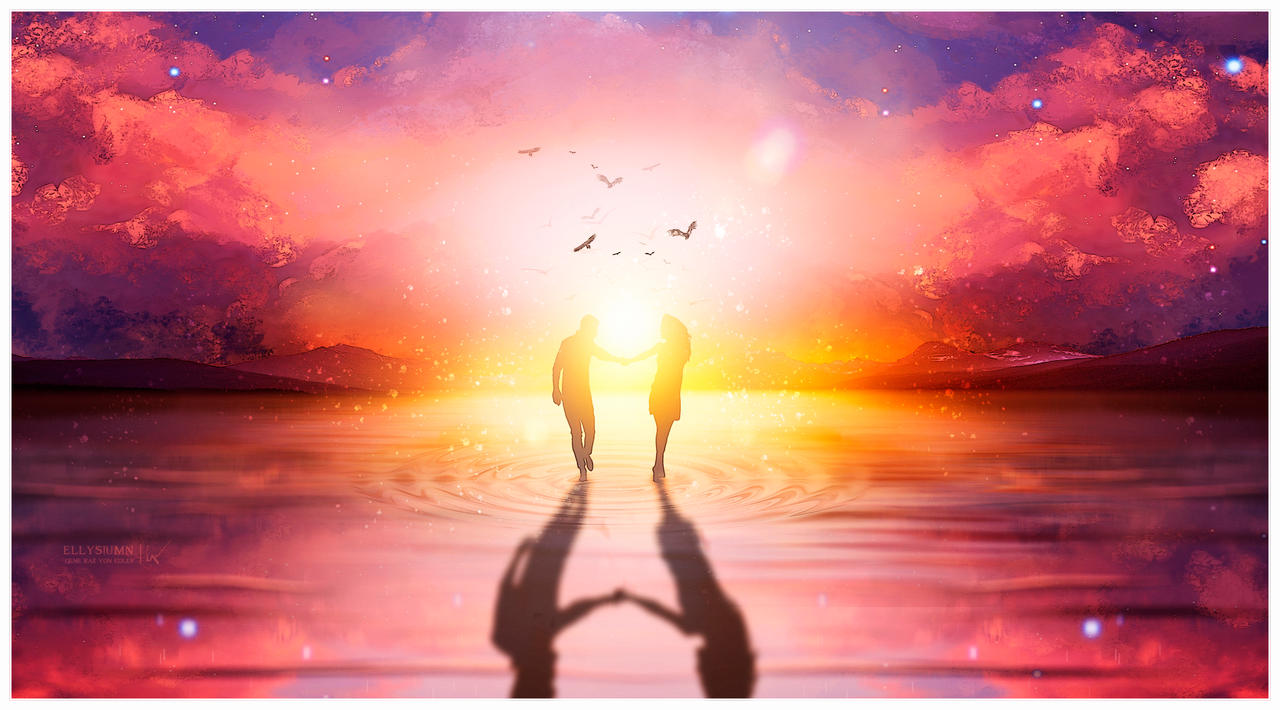 Our sunset place by Ellysiumn