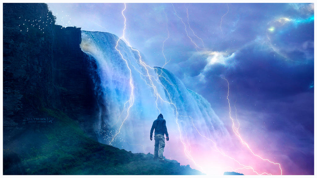 Magical falls by Ellysiumn