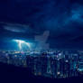 Storm at night 4k