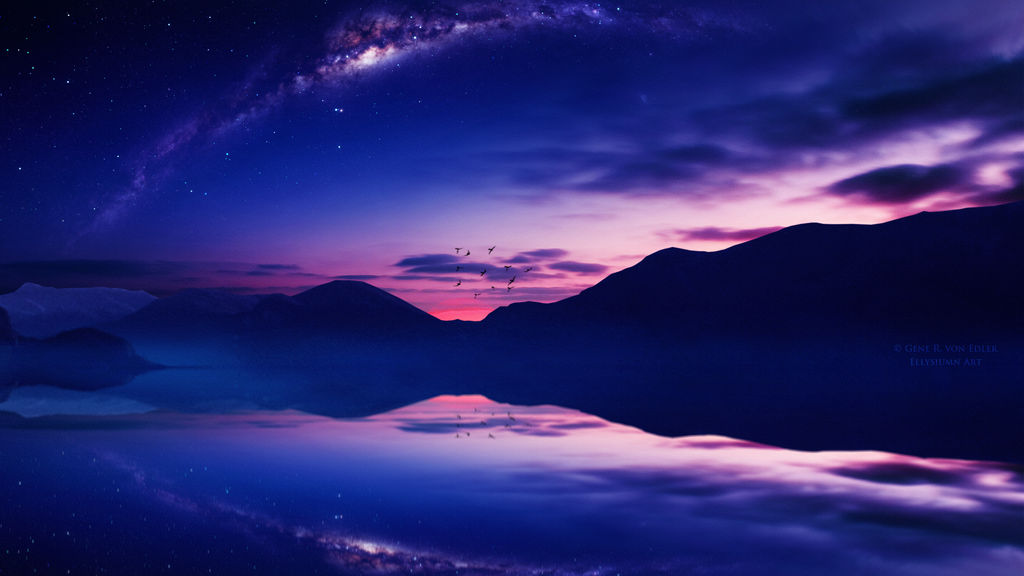 Starry twilight by Ellysiumn