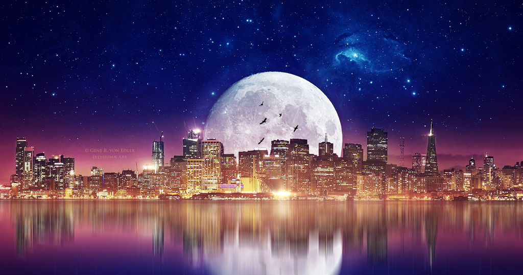 City of the moon by Ellysiumn