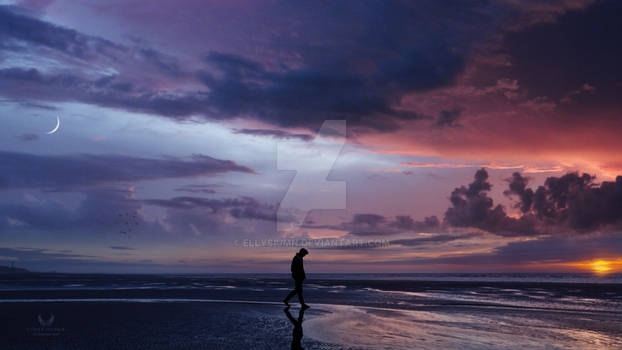 From moon to sunset