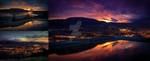 Twilight sunset mosaic by Ellysiumn