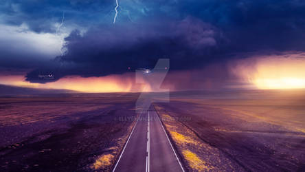 Stormy landing by Ellysiumn