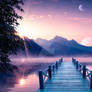 The blue pier