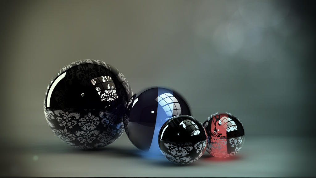 reflective balls