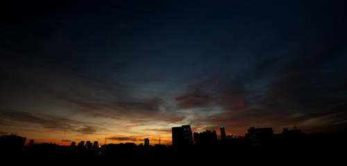 Sunset at jakarta 19 nov 2013