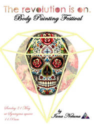 a poster for a body painting festival