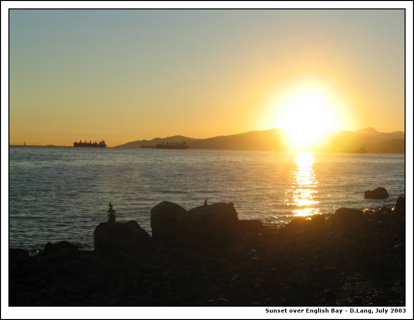 Sunset on English Bay