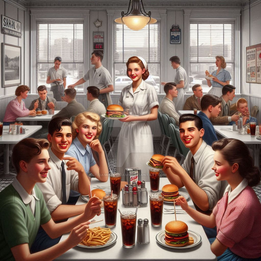 Diner Shelltown Small Town Diner by DamienAddams on DeviantArt