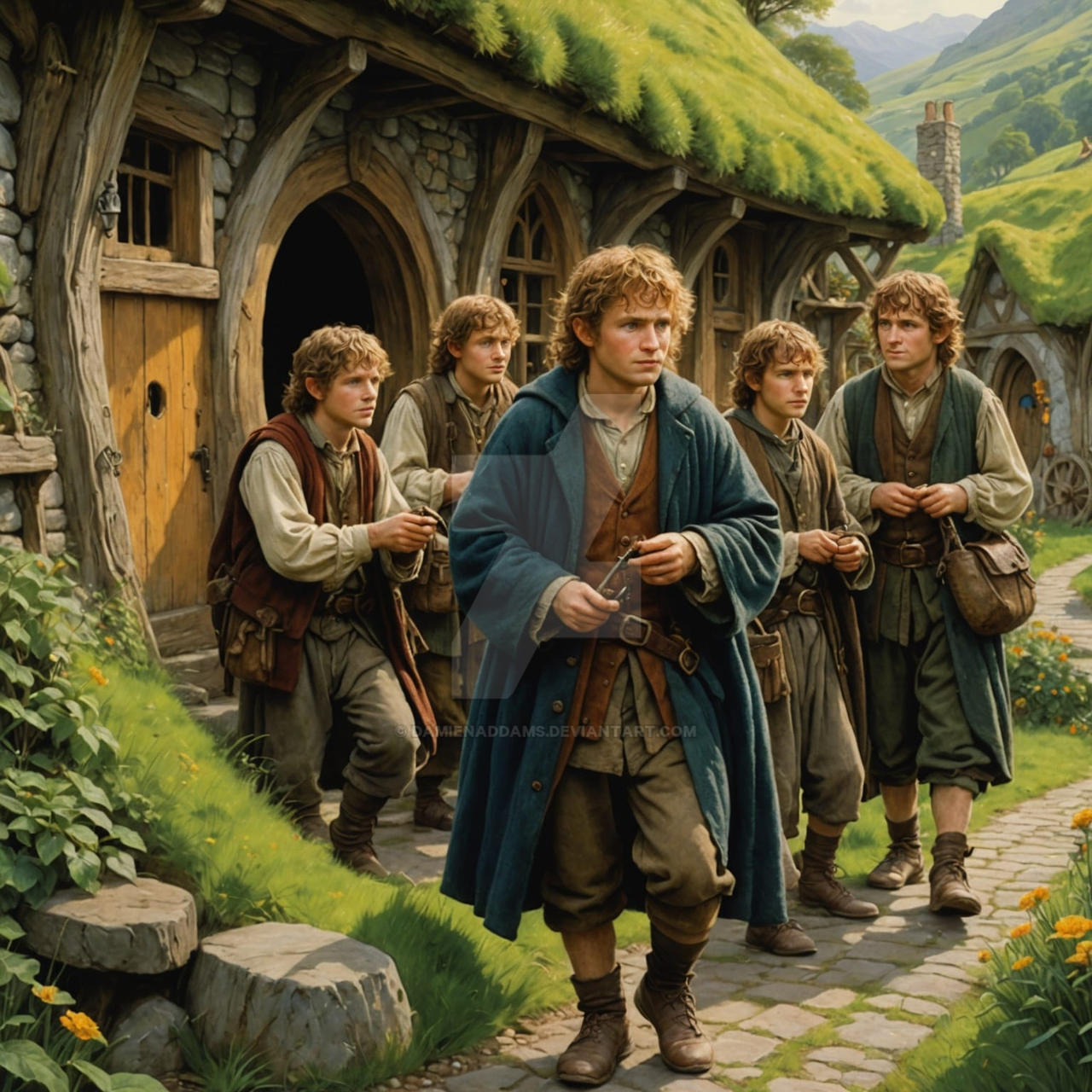 Hobbits by DamienAddams on DeviantArt
