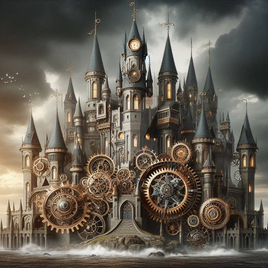 Clockwork castle by DamienAddams on DeviantArt